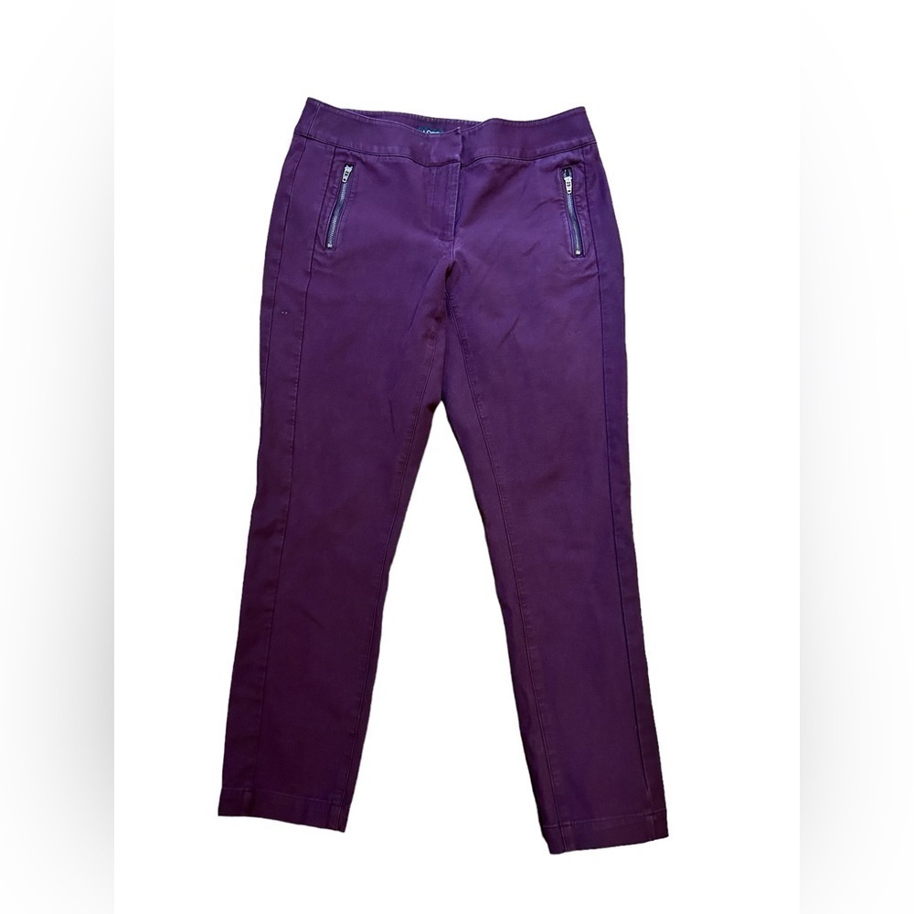 Love Julie Skinny Plum Pants 6